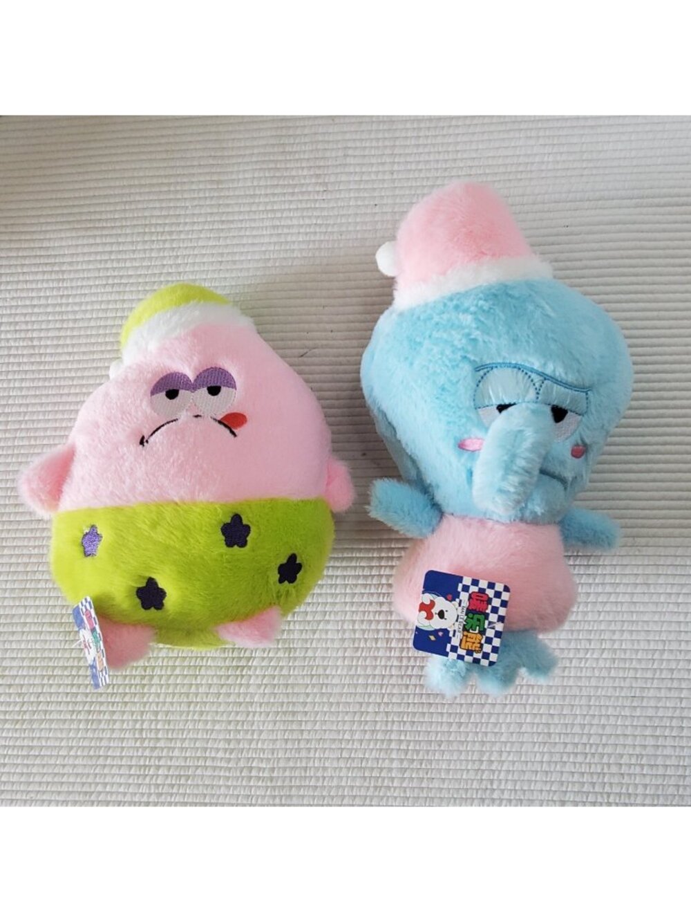 Patrick Squidward Tentacles Nightcap 11.5" 10" Maile Bear Toys Plush Tag Stuffed